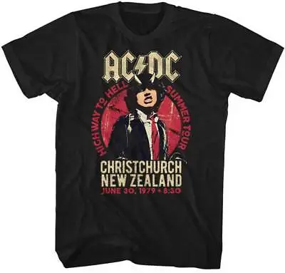 Buy ACDC New Zealand June 30th 1979 Men's T Shirt Official Heavy Metal Music Merch • 41.26£