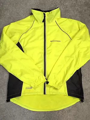 Buy Madison M-TEC Yellow Hi Viz Women' Waterproof Cycling Jacket Biking Size UK 12 • 21.99£