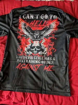 Buy T-SHIRT Skull Devil  Biker Motorbike Grim Reaper Motorcycle • 7.49£