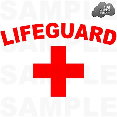 Buy Lifeguard Iron On T-Shirt Transfer Logo Baywatch Freshers Stag Night Fancy Dress • 1.49£