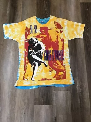 Buy Guns N Roses Very Rare T-shirt Use Your Illusion Tour 1991 • 150£