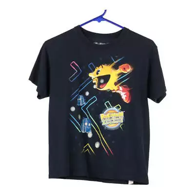 Buy Age 10-12 Pacman Graphic T-Shirt - Medium Black Cotton • 10.30£