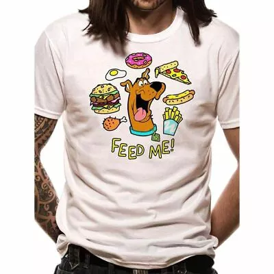 Buy Men's Scooby Doo Feed Me White T-Shirt • 8.99£