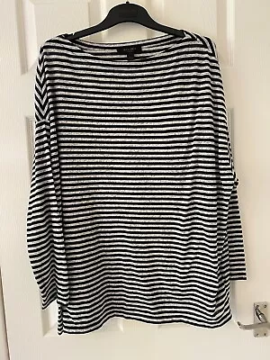 Buy All Saints Striped Oversized Top/Tshirt UK L (16) Good Condition  • 8.99£