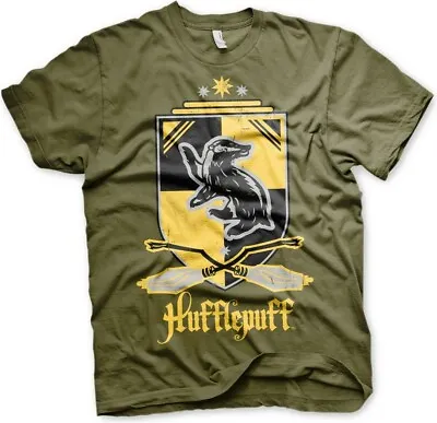 Buy Harry Potter Hufflepuff T-Shirt Olive • 25.60£