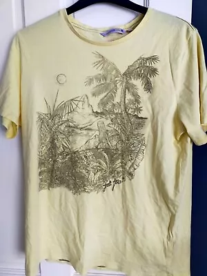 Buy • FAT FACE • Size XL Yellow Mens Beach Mermaid T Shirt Top Summer • 7.99£