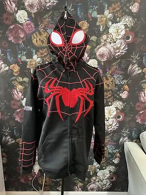 Buy Spiderman Web Hoodie Full Zip Sweatshirts Jackets Size Large Brand New • 6£