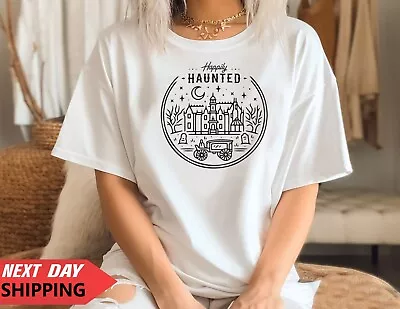 Buy Premium Classic T-Shirt For Men,T-shirt For Women Hallowen Tees, Happily Haunted • 5.99£