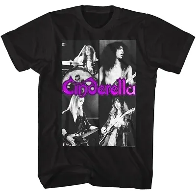 Buy Cinderella 4 Individual Band Photos Adult T Shirt Metal Music Merch • 47.09£