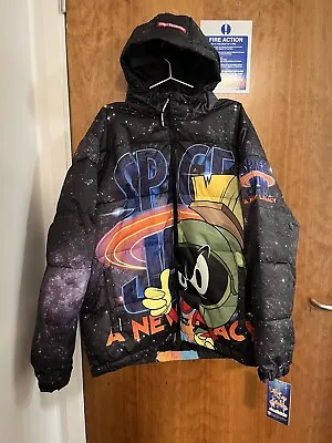 Buy Space Jam Legacy Men’s Puffer Jacket Size XL New With Tags • 53£