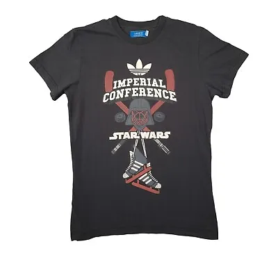 Buy Adidas Originals Star Wars Imperial Conference T Shirt Medium M Black Trefoil • 25.99£