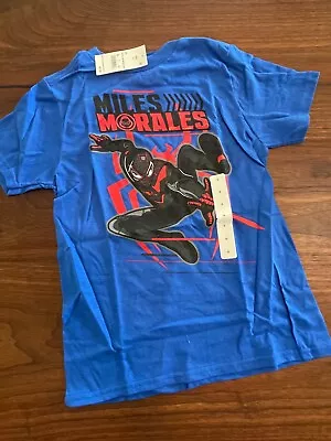 Buy NWT Marvel Gamerverse Miles Morales Boys Short Sleeve T-Shirt Sz Small New • 6.29£