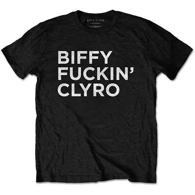 Buy Biffy Clyro Biffy Fuckin Clyro Black XL Unisex T-Shirt Official NEW • 16.99£