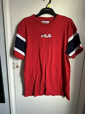 Buy Red Fila T Shirt  • 4£
