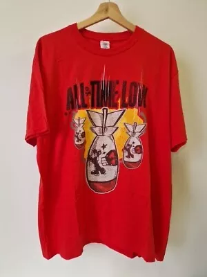 Buy New Official ALL TIME LOW - DA BOMB T-Shirt - Red - Men's Size XL BNWOT  • 7.99£