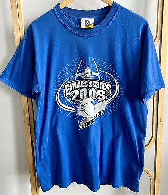 Buy Men's NRL Canterbury Bulldogs Telstra Finals Series 2006 T-Shirt Size M Merch • 12.50£