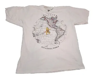 Buy Disney Originals 'Discover, It's A Small World' Winnie The Pooh L/XL T-Shirt • 19£