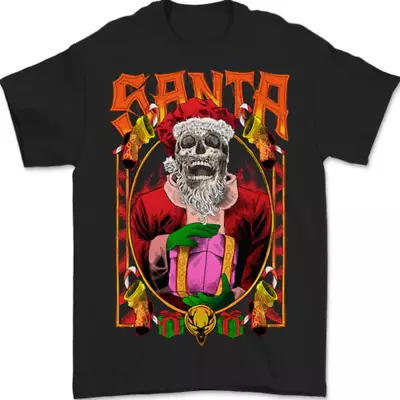 Buy Death Santa Satan Skull Christmas Xmas Mens T-Shirt 100% Cotton • 9.49£