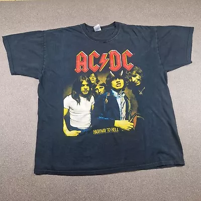 Buy AC DC Shirt Mens Extra  Large Black Highway To Hell Tour Concert Rock Band Tee • 26£