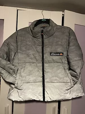 Buy Ellesse Reflective All Over Print Padded Cameo Jacket  • 15£