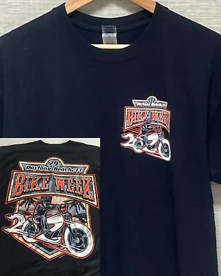 Buy Men's Bike Week T-Shirt Top Daytona Beach Motorcycle Rider Biking Racing Large • 28£