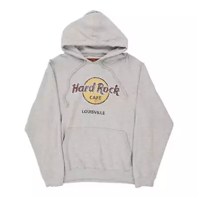 Buy Louisville Hard Rock Cafe Graphic Hoodie - Large Grey Cotton • 24.70£