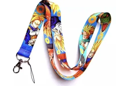 Buy Dragon Ball Z Lanyard Anime Logo Neck Strap ID Holder Keychain - Goku Vegeta • 4.99£