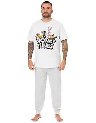 Buy Looney Tunes Pyjamas For Men | Lounge Pants T-Shirt Set • 19.95£