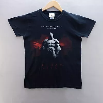 Buy Batman T Shirt Small Black Dark Knight Arkham City Comics Short Sleeve Cotton • 9.99£