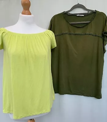 Buy X2 T-Shirts F&F TU Green Size 12 Cotton Blend Short Sleeves Womens  • 8.79£