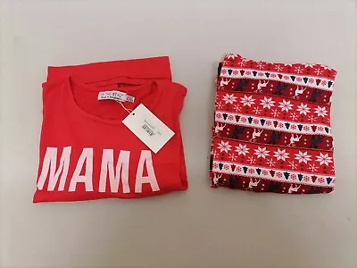 Buy In The Style Jac Jossa Red Mama Elf Printed Pyjama Size UK10/12 {B8}  • 14.40£