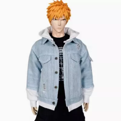 Buy 1/6 Scale Male Fashion Ripped Denim Jacket Model For 12inch Action Figure Body • 51.59£