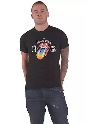 Buy The Rolling Stones Sixty Rainbow Tongue 1962 Puff Print T Shirt • 17.95£