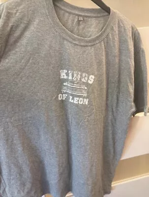 Buy Kings Of Leon T Shirt Rock Band Merch Tee Size Large Grey • 14.30£