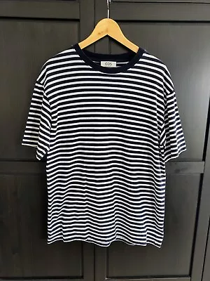Buy COS Men's Oversized Stripe T-shirt - Size Medium • 6.50£