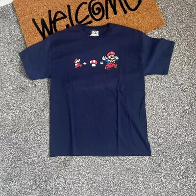 Buy VINTAGE SUPER MARIO MUSHROOM EATER T-SHIRT Brand New Without Tag • 30£