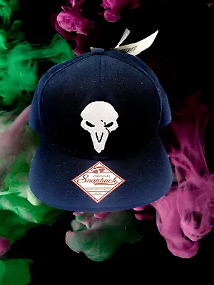 Buy Overwatch Reaper Showdown Snapback Hat Black NWT Bioworld Merch One Size Adult • 25.25£