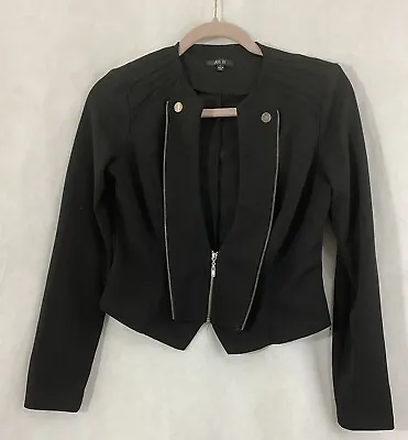 Buy ALT B Women Moto Jacket Size L Stretch Black Long Sleeve • 12.32£