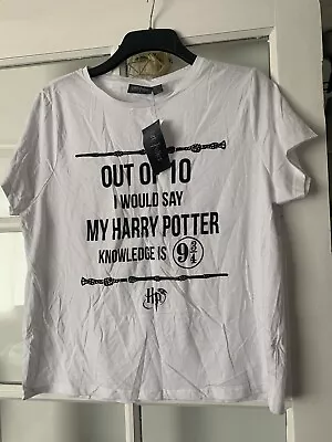 Buy Primark White Harry Potter T-shirt - Size 18 New With Tags • 3£