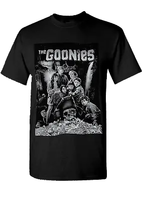 Buy The Goonies Movie T-Shirt - Film Poster Retro 80's Grey Cotton Unisex T-shirt • 12.99£