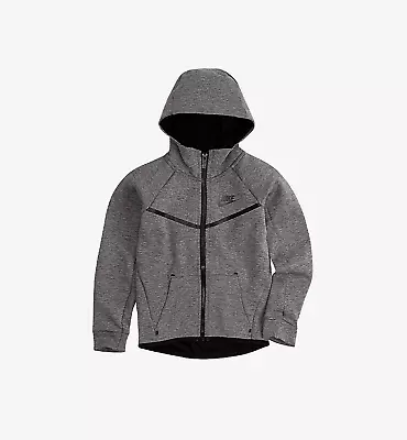 Buy Nike Boys' Tech Fleece Hoodie Black/Gray Size 6 Yrs,  7 Yrs • 66.94£