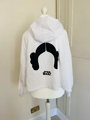 Buy Zara X Star Wars White Jacket Short Shell Jacket Size S-M RARE! • 25£