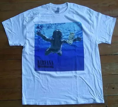 Buy NIRVANA ~ NEVERMIND ~ Double Sided T-Shirt Mens Size XL ~ Kurt Cobain RETRO 90s • 19.61£