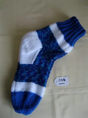 Buy Handmade Bed Socks Welly Slipper Lounge Comfy Knitted Happy Feet, One Size, Fun • 3.99£