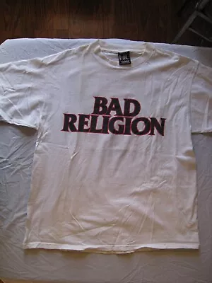 Buy Bad Religion T-Shirt Warning No Stage Diving Shallow Water T Shirt Tshirt Vintag • 197.33£