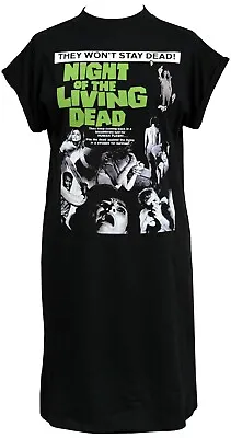 Buy Night Of The Living Dead Women's Horror High Neck T-Shirt Dress Zombie Halloween • 29.50£