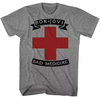 Buy Bon Jovi Bad Medicine Adult T Shirt Music Merch • 41.76£
