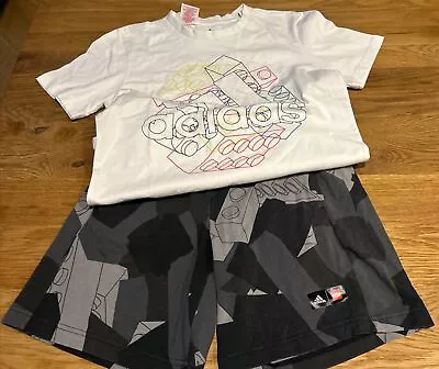 Buy Boys/girls Adidas Lego Print Shirts Tshirt Set Age 11-12 Years • 3.50£
