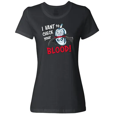 Buy Inktastic I Vant To Check Your Blood!- Diabetes Blood Tester As Women's T-Shirt • 17.04£