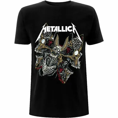 Buy Official Metallica Skull Moth Mens Black T Shirt Metallica Tee • 17.95£